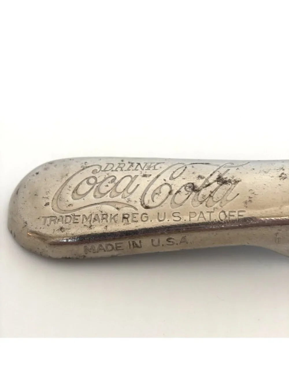 Vintage Drink Coca-Cola Embossed Steel Bottle Opener Shoehorn Style 3